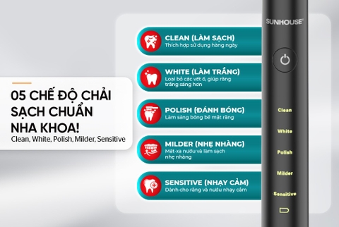 Bàn chải điện Sunhouse SHC100B