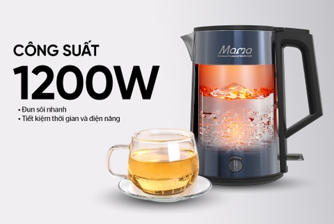 Ấm siêu tốc Inox 3 lớp 1L Sunhouse Mama SHD1373