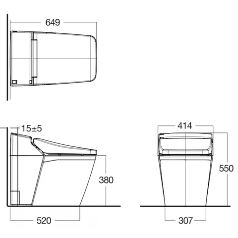 Bồn cầu điện tử American Standard Acacia Evolution WP-1806