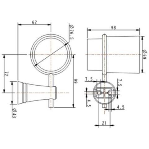 Kệ ly American Standard WF-6583