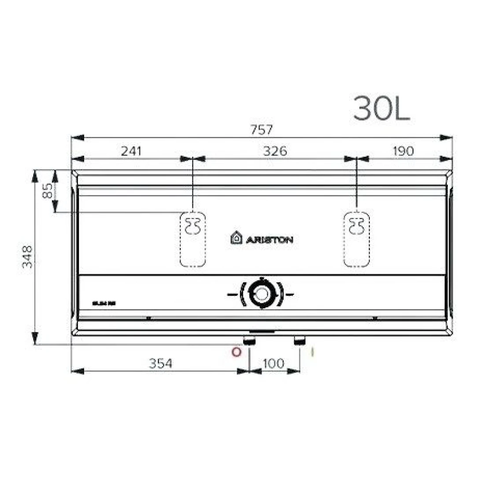 Máy Nước Nóng Gián Tiếp Ariston Slim3 RS 30 Lít