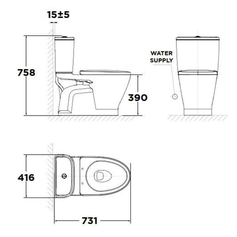 Bồn cầu 2 khối American Standard LOVEN VF-2162