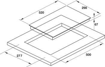 Bếp từ Hafele 2 vùng nấu  HC-R302D