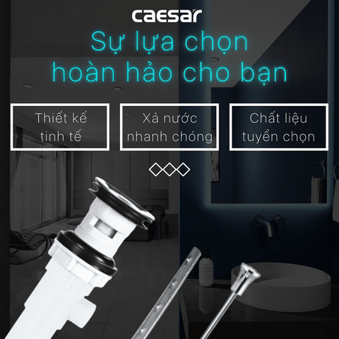Bộ xả ty lavabo chậu rửa mặt Caesar BF606A nhựa