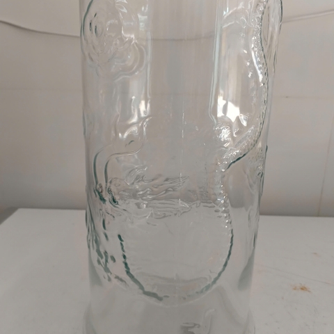 Bình thủy tinh ngâm rượu trụ rồng 12 lít