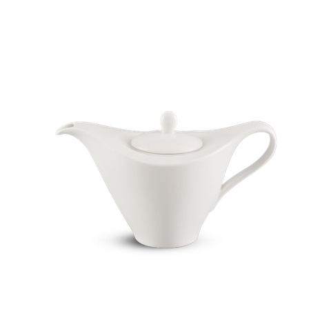 Bình trà cao sứ Minh Long 0.45 L + nắp - Harmony Lys - Trắng Ngà