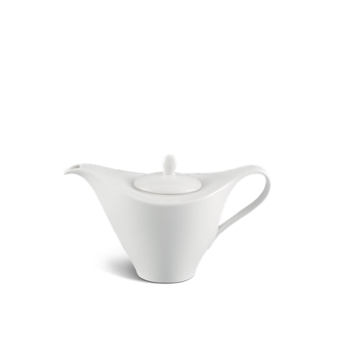 Bình trà cao sứ Minh Long 1.1 L + nắp - Harmony Lys - Trắng Ngà