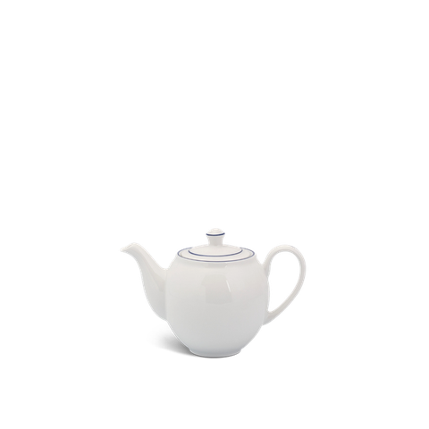 Bình trà + nắp sứ Minh Long - Camellia - Chỉ Xanh Dương
