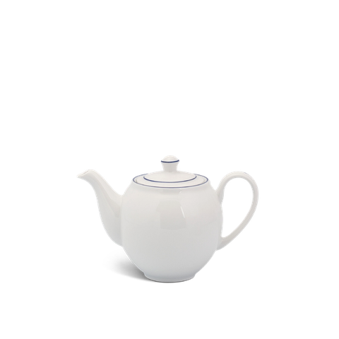 Bình trà + nắp sứ Minh Long - Camellia - Chỉ Xanh Dương
