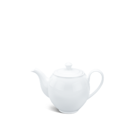 Bình trà + nắp sứ Minh Long - Camellia - Trắng
