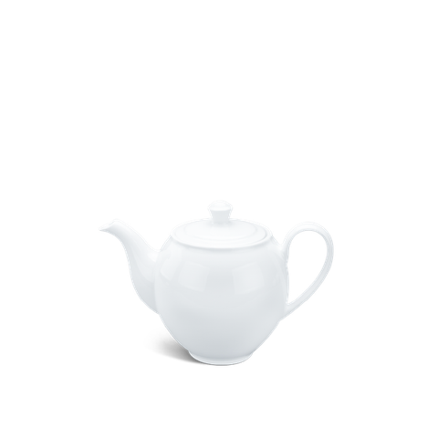 Bình trà + nắp sứ Minh Long - Camellia - Trắng