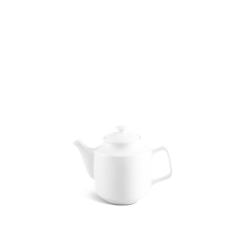Bình trà + nắp sứ Minh Long - Jasmine - Trắng