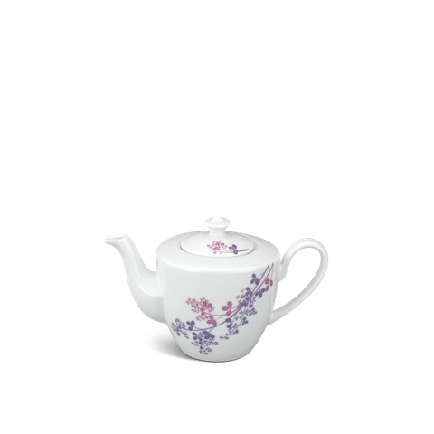 Bình trà sứ Minh Long 0.65 L - Daisy - Cỏ Tím