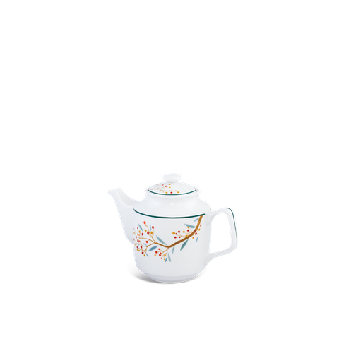 Bình trà sứ Minh Long 0.7 L + nắp - Jasmine - Quả đầu mùa