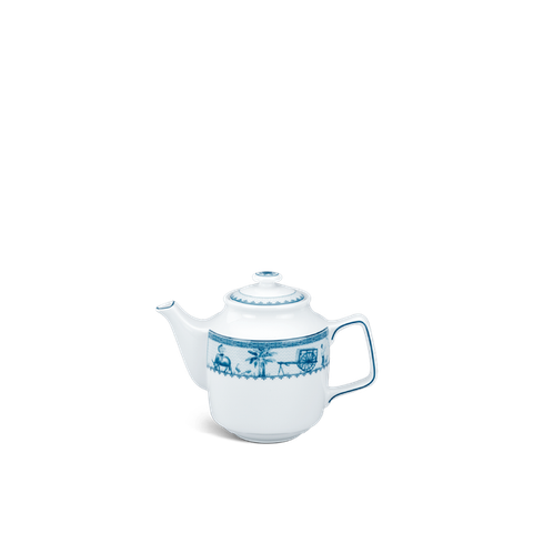 Bình trà sứ Minh Long 0.7 L + nắp - Jasmine - Thôn Dã