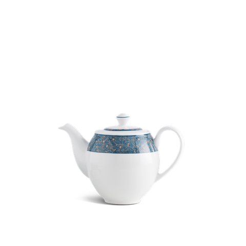 Bình trà sứ Minh Long 0.8 L + nắp - Camellia - Diệp Lục