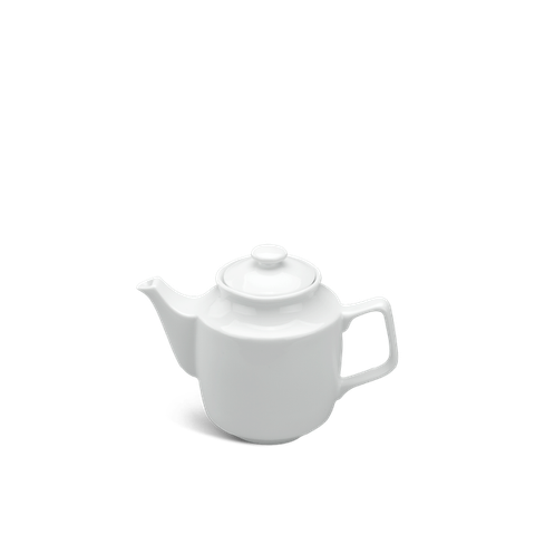 Bình trà sứ Minh Long 1.1 L + nắp - Jasmine Lys - Trắng Ngà