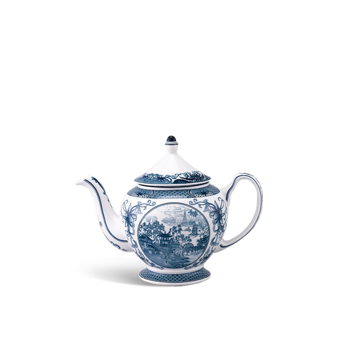 Bình trà sứ Minh Long 1.3 L + nắp - Hoàng Cung - Hồn Việt