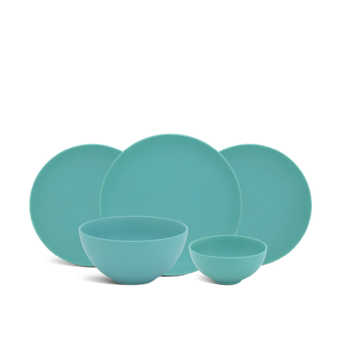 Bộ đồ ăn sứ Minh 17 sản phẩm - Timeless - Màu Xanh Dương