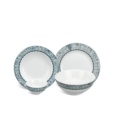 Bộ đồ ăn sứ Minh Long 09 sản phẩm - Jasmine - Vinh Quy Nhạt