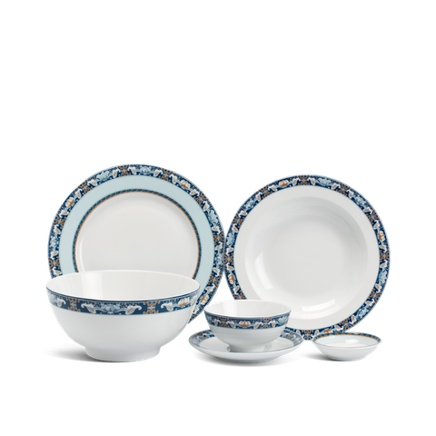 Bộ đồ ăn sứ Minh Long 10 người 36 sản phẩm - Jasmine - Phước Lộc Thọ