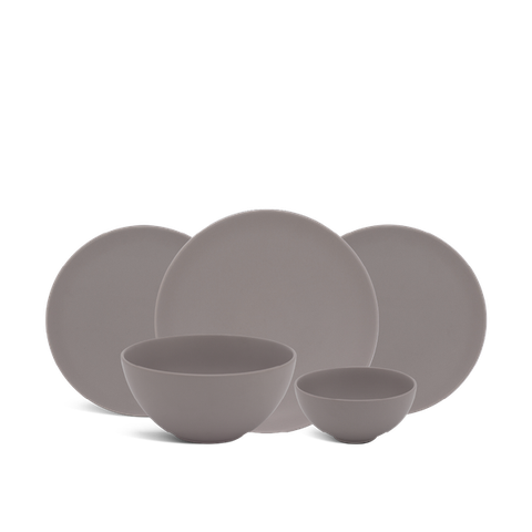 Bộ đồ ăn sứ Minh Long 17 sản phẩm - Timeless - Màu Xám 3