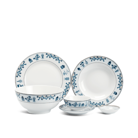 Bộ đồ ăn sứ Minh Long 22 sản phẩm - Jasmine - Tứ Quý