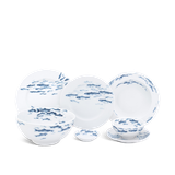 Bộ đồ ăn sứ Minh Long 23 sản phẩm - Jasmine - Cá Cơm Sương Mờ