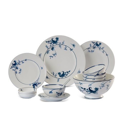Bộ đồ ăn sứ Minh Long 30 sản phẩm - Hoàng Cung - Lạc Hồng