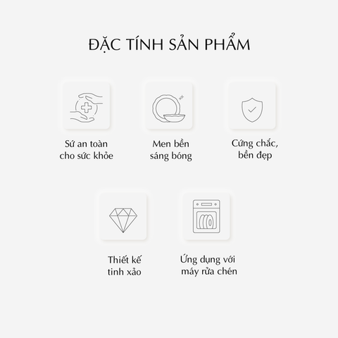 Bộ đồ ăn sứ Minh Long 32 sản phẩm - Sen IFP - Chỉ Bạch Kim