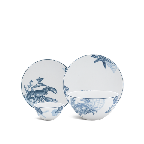 Bộ đồ ăn sứ Minh Long 9 sản phẩm - Timeless - Đại Dương Sương Mờ