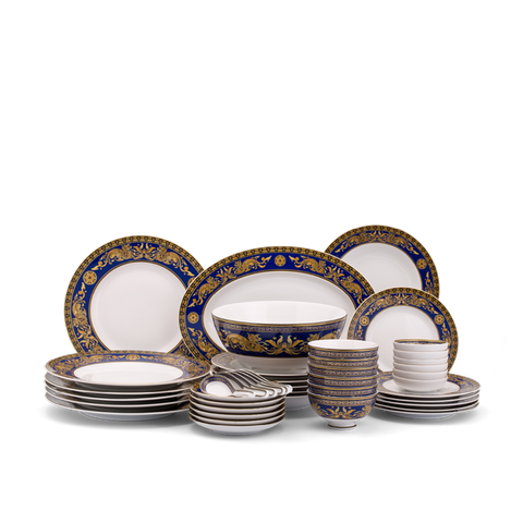 Bộ đồ ăn sứ Minh Long Âu-Á 45 sản phẩm - Hoàng Cung - Cẩm Tú