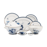 Bộ đồ ăn sứ Minh Long Âu-Á 45 sản phẩm - Hoàng Cung - Sen Vàng