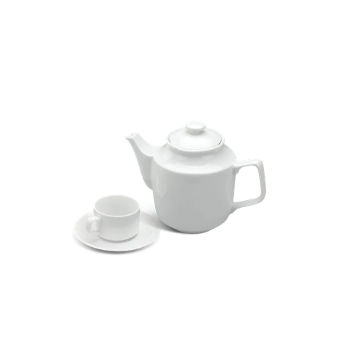 Bộ trà sứ Minh Long 0.7 L - Jasmine - Trắng