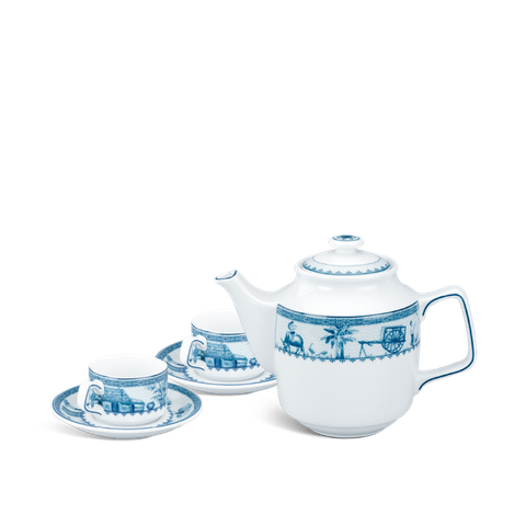 Bộ trà sứ Minh Long 0.7 L - Jasmine - Thôn Dã