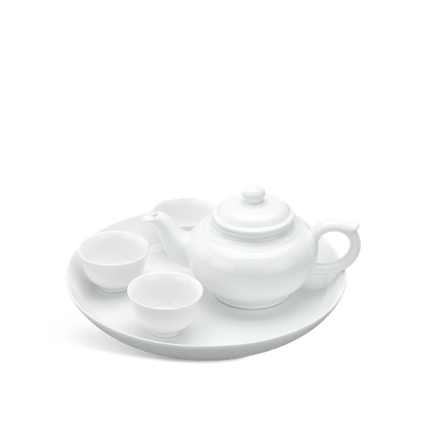 Bộ trà sứ Minh Long 0.45 L - Daisy - Trắng