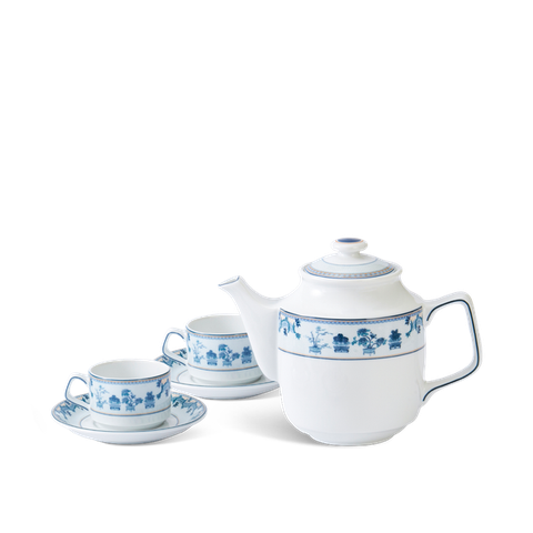 Bộ trà sứ Minh Long 1.1 L - Jasmine - Tứ Quý