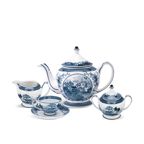 Bộ trà sứ Minh Long 1.3 L - Hoàng Cung - Hồn Việt