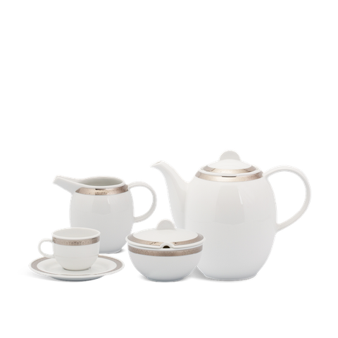 Bộ trà sứ Minh Long cao 1.3 L - Sago - Thiên Tuế