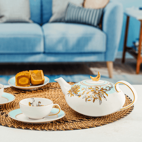 Bộ trà sứ Minh Long elip 0.47 L - Anna - An Nhiên (Minh Nguyệt)