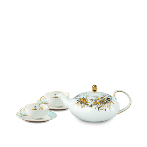 Bộ trà sứ Minh Long elip 0.47 L - Anna - An Nhiên