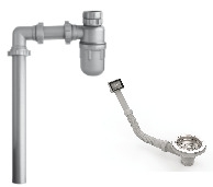 Bộ xả Hafele cho chậu 1 hộc