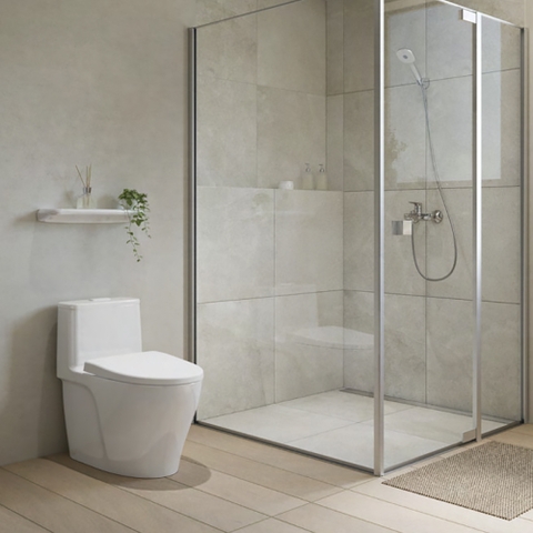 Bồn cầu 1 khối INAX AC-989 nắp rửa cơ CW-S15VN