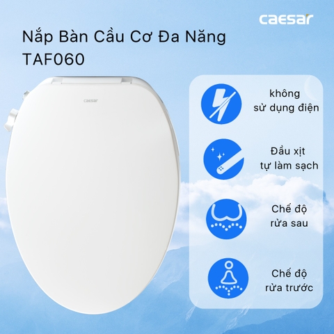 Bồn cầu 1 khối Caesar CD1353F nắp rửa cơ TAF060