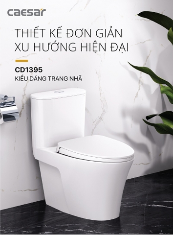 Bồn cầu 1 khối Caesar CD1395