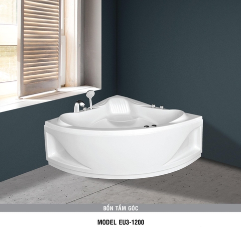 Bồn tắm góc Euroca EU3-1200 dài 1m2