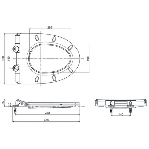 Nắp Êm Bồn Cầu TOTO TC600VS