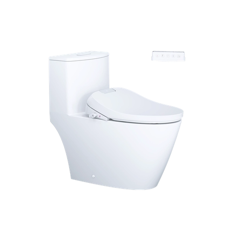 Bồn Cầu 1 khối CAESAR C1363F Nắp Rửa Điện Tử TAF610H