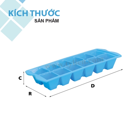 Khay Đá Hasu 12 viên nhựa Tý Liên No.1608