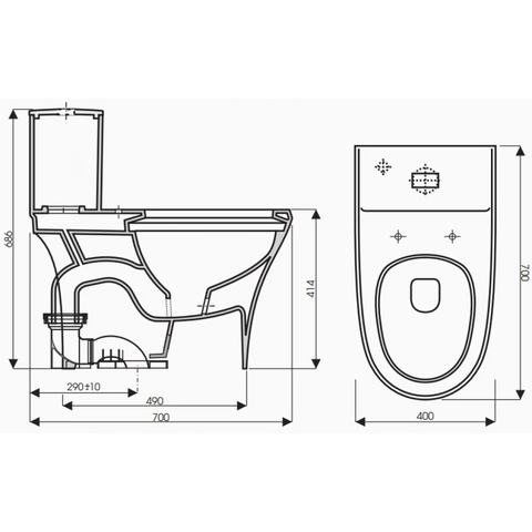 Bồn cầu 1 khối Thiên Thanh Venus